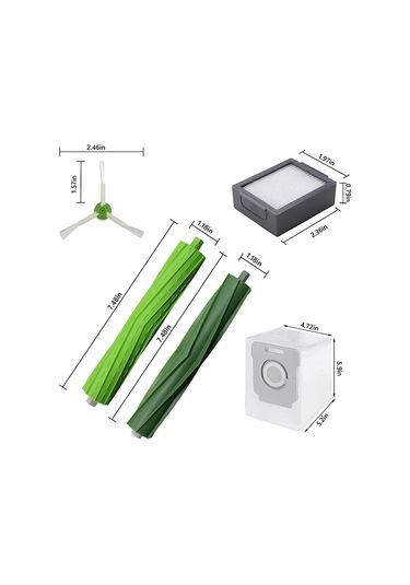 Sointeresting Irobot Roomba I1+ I7 I7+ I3+ I4+ I6+ I8+ J7+ Plus I & J Plus Serisi Elektrikli Süpürge Parçaları Silindir Fırçalar Filtreler Torbalar