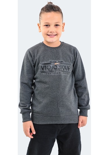 Slazenger DUNA IN Çocuk  Koyu Gri Sweatshirt