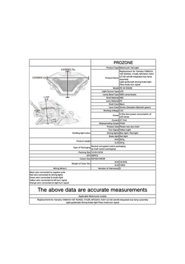 Createtech Yzf Yedek Y15zr Sinyalleri R3 R25 Mt07 Motosiklet Led Lc150 Lambası Lambası İle İçin Fz07 Fren Fn Dönüş Bosphorusboutique Arka Kv