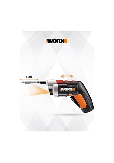 Wx252 4volt/1.5ah. Li-ion Şarjlı Tornavida + 10 Adet Bits Uç