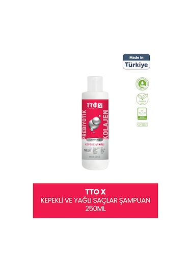 Tto-x Prebiyotik & Kolajen Kepekli Ve Yağlı Saçlar Şampuan 250 ML
