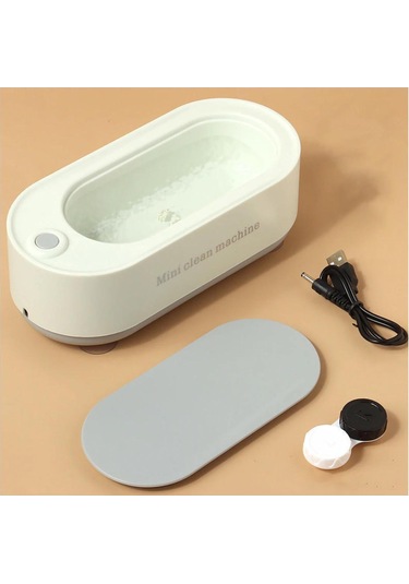 Youmex Ev Ve Dükkan Kullanıma Uygun Usb Şarjlı Ultrasonik Temizleyici - Gözlük, Lens, Mücevher Ve Aletlerin Derinlemesine Temizliği İçin Zeki Cihaz