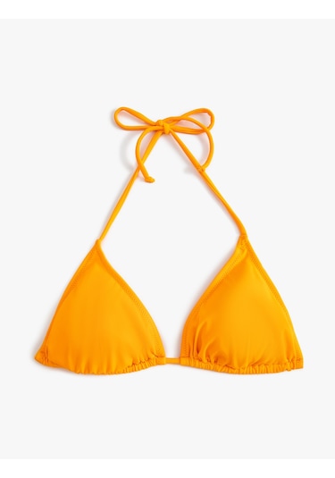 Koton Üçgen İpli Bikini Üstü Basic Turuncu 4sak10202mm Turuncu