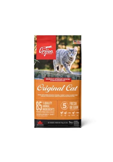 Orijen Cat & Kitten Yavru ve Yetişkin Kedi Maması 17 KG