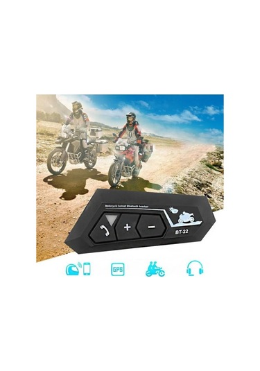 Torima 22 Bluetooth Motosiklet Kulaklığı Intercom Siyah Motorsiklet Kulaklık