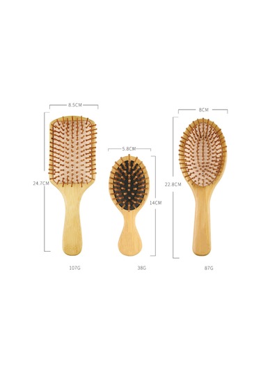 Shineyee 6'lı Ahşap Saç Tarak Seti: Akne Tereyağı Tarakları, Uç Uçlu Tarak, Geniş Dişli Ve Çift Başlı Tarak - Saç Bakımı Ve Kafa Derisi Masajı