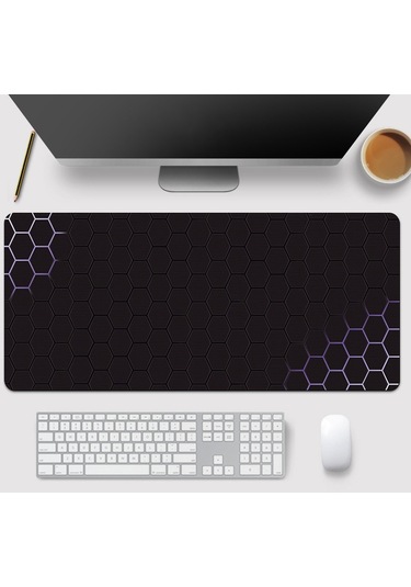 Cbtx 300x600x3mm Petek Desenli Mouse Pad Kaymaz Kauçuk Bilgisayar Masaüstü Mat - Stil 19