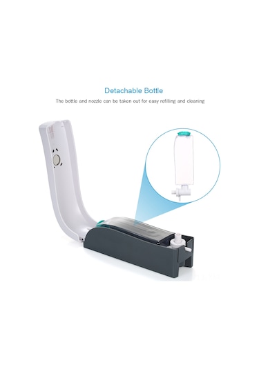 Ximistore9 300ml Duvara Monte Sabun Dispenseri - El, Duş & Şampuan İçin Kullanışlı Ve Pratik Tasarım Beyaz Beyaz