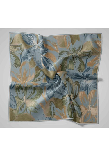 Silk Home Twill İpek Eşarp 11480-66 Bebe Mavi, İndigo, Yeşil, Fildişi, Hardal