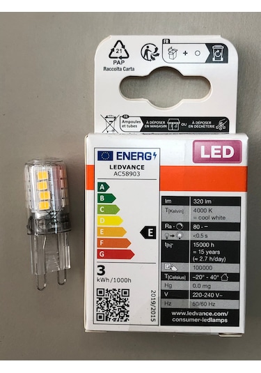 Osram 5 Adet G9 Led Lamba 220v 2,6w 30w 320 Lümen 4000 Kelvin Gün