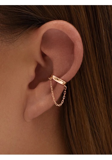 Zoloto Russkih Dilim Delme Gerektirmeyen, 925 Ayar Gümüş Zincirli Altın Kaplamabuffy 145656061 Diğer