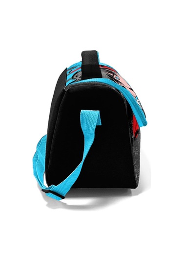 Coral High Kids Siyah Mavi Anime Desenli Thermo Beslenme Çantası 11876
