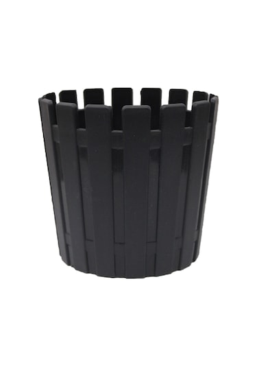 Poliwork Saksı Akasya 14 cm Antrasit 13,5x12.5 1 lt