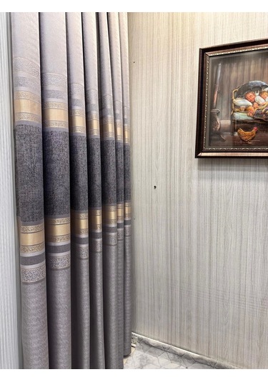 Nivemeshome St.pierre Ft614320 V 5403 Gri 1/3 Sık Pileli Fon Perde Apm Gri
