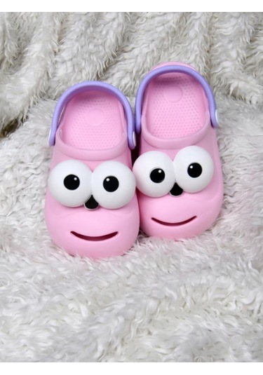 Twingo Çocuk Pörtlek Göz Sevimli Terlik Pembe