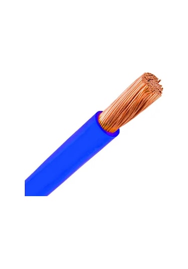 6 Mm Nyaf 5 Metre Mavi Çok Telli Kablo Tam Bakır