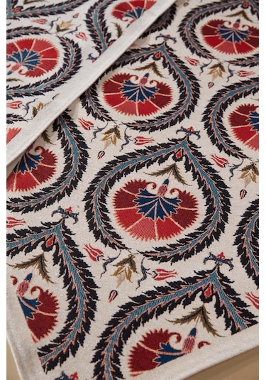 Çeyiz Diyarı Sema 2li Lüks Runner 45x140 Cm Çok Renkli