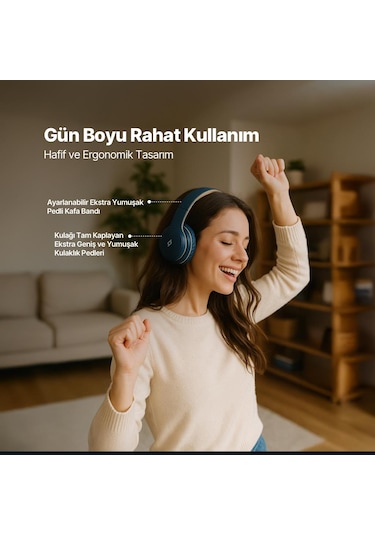 Ttec 2KM157 Soundlife On Bluetooth 5.3 Kulak Üstü Kulaklık