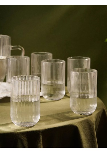 Sl Home Çeşitli Cam Bardaklar 6 Parça 400 Ml "modern" Set 246376571 Beyaz