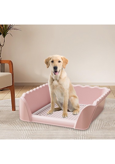 Homyl Köpek Tuvalet Taşınabilir Eğitim Lazımlık Pembe