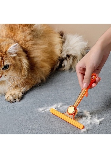 Tongxida Evcil Hayvan Tüy Alma Fırçası Ev Yapışkan Tüy Temizleyici Kırmızı, Altın
