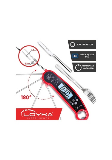 Inno 502 Katlanabilir Problu Mutfak Termometresi kalibre Ed