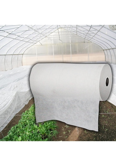 12,8x5 Metre 50gr Agril Isı Don Örtüsü, Zirai Don Kırağı Örtü Karpuz Çilek Örtüsü, Sera Toprak Örtüsü Elyaf Bitki Koruma Örtüsü