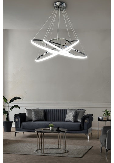 Alex 4'lü Çember Modern Tasarım - Kumandasız / Gold Gold