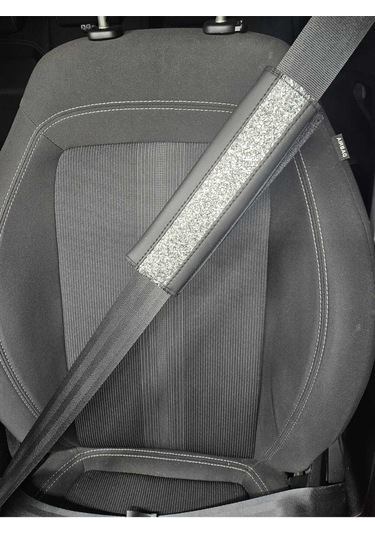 Gümüş Pullu Deri Kemer Konforu 2 Adet