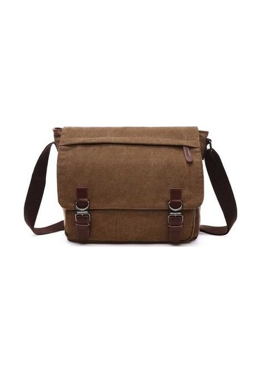 Novahub Çok Yönlü Tuval Omuz Messenger Çantası İş Bilgisayar Çantası, Renk: Kahve Ortamı, Boyut: Kahve Ortamı Diğer Çok Renkli Çok Renkli