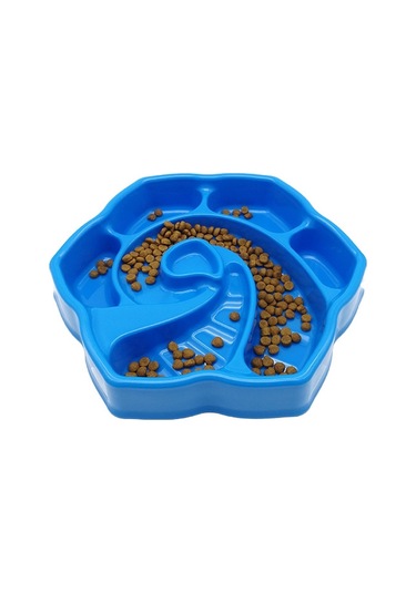 Sones Köpekler Ve Kediler İçin Pet Kabuklu Şekilli Yavaş Yemek Kasesi Boğulma Korumalı Yiyecek Kutusu Rastgele Renk Teslimatı