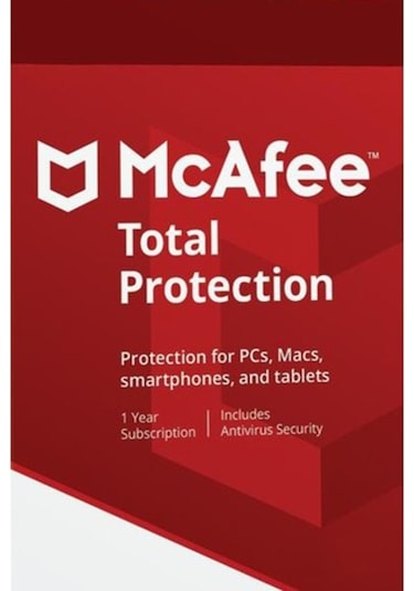Mcafee Total Protectıon 1 Yıl 1 Cihaz Onlıne Teslım (455406296) - Online