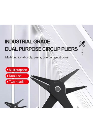 Tenfowee İç Ve Dış Tırmık Pliers - 2'li 1 Çift Fonksiyonlu Yedek Parça Montaj Aracı, Ergonomik Kuru Kolu, 10-40mm Aralığında Kullanım