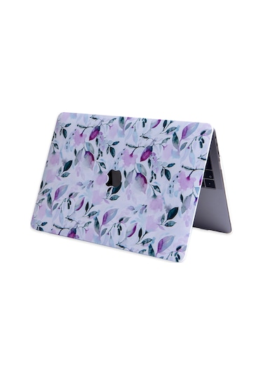 Apple Uyumlu MacBook Air Kılıf Hardcase Touch Id A1932 A2179 A2337 Kılıf Ms97 Beyaz