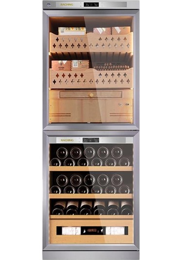 Raching Elektronik Puro & Şarap Dolabı Silver Fj-cw36b