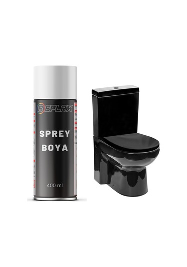 Siyah Klozet Sprey Boyası Suya Dayanıklı 400 Ml.