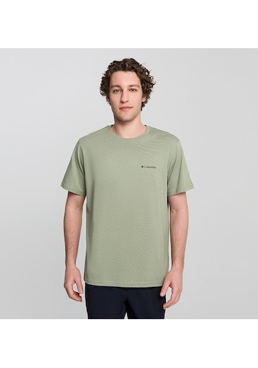 Columbia Cs0415 Csc M Comfort Pasteled Framed Ss Tee Erkek T-shirt-29974 Kahverengi