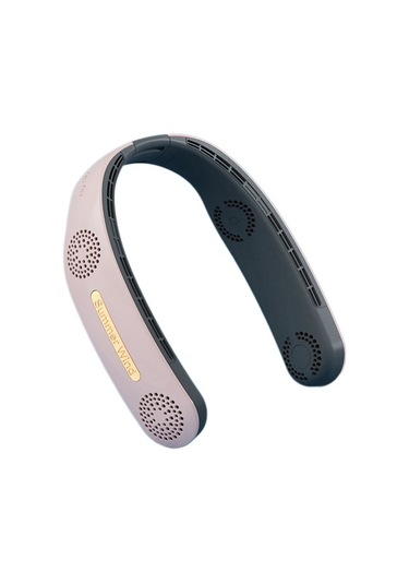 Güçlü Giyilebilir Şarj Edilebilir Fan, Kanatsız Soğutma Fanı 9149 Pembe