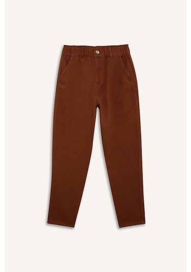 DeFacto Paperbag Gabardin Kumaş Pantolon Cepli Standart Paça S2790AZ25SPBN349