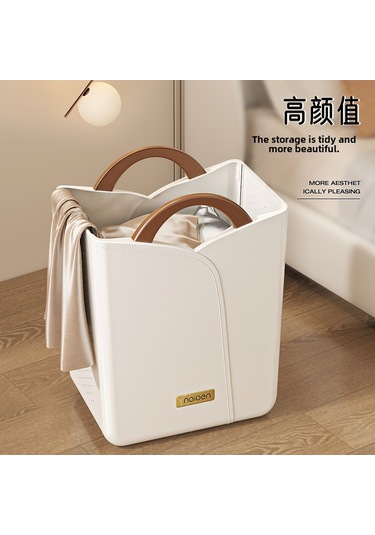 Yüksek Kaliteli Gri Küçük Kirli Çamaşır Sepeti, Yüksek Görünüm Renkli