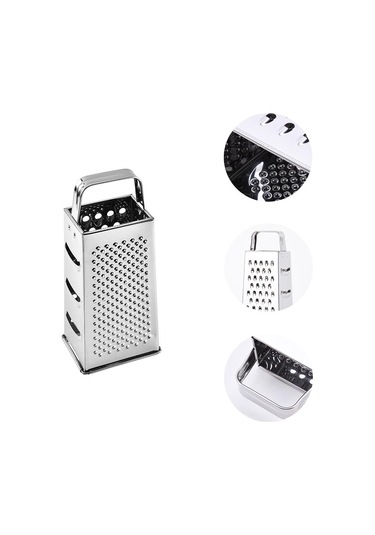 Rende Peynir Sebze Dilimleyici Patates Mutfak Sarımsak Rende Kutusu Havuç Rendeleyici Rende Profesyonel Paslanmaz Çelik Soyucu Gümüş