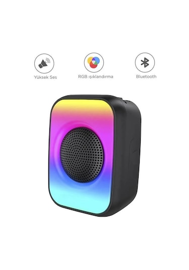 Torima GTS-1867 Işıklı Taşınabilir Bluetooth Hoparlör