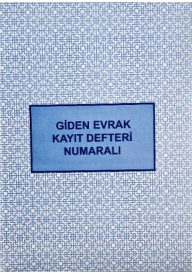 Gürmat 20x28 40 Yaprak Karton Kapak Giden Evrak Kayıt Defteri Numaralı Kod:086