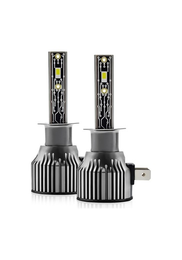 Pazly H1 Ip68 Su Geçirmez Araba Led Far Ampulü Gri, Dayanıklı Ve Parlak