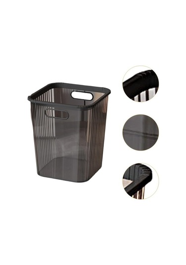 Pazly Suntek Siyah Oturma Odası Minimalist L Kovası Kağıt Çöp Atık Eq Siyah