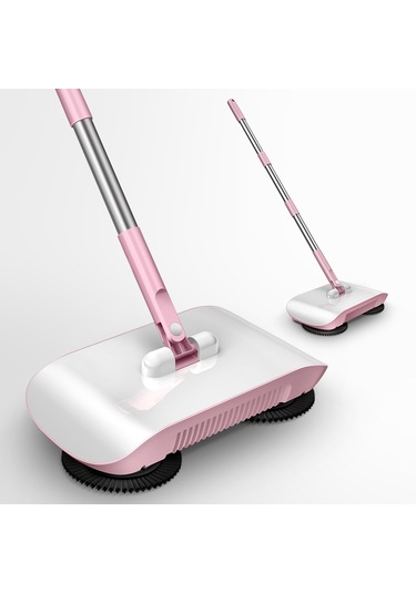 Sones X2 Vites Destekli Yürüyerek Kullanılan Süpürge, Özellikler: 1 Paçavra İle Pembe