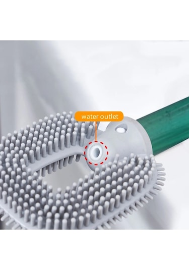 Deterjan Hazneli Tuvalet Fırçası Silikon Tuvalet Fırçası