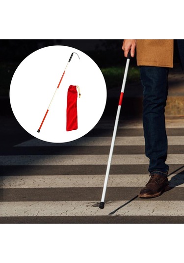 Homyl Alüminyum Alaşım Katlanır Baston Kauçuk-taban