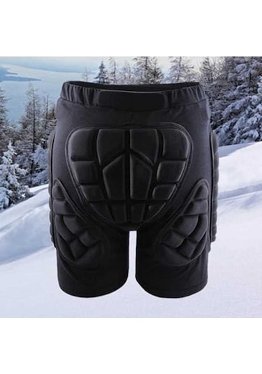 Besthome1 Koruyucu Kalça Pantolon Kayak Snowboard Unisex, Paten Giyim İçin Siyah