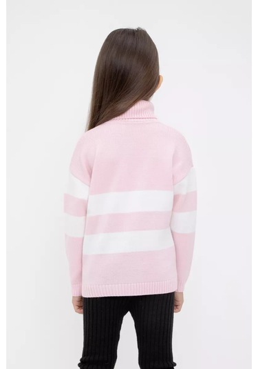 Crockıd Yüksek Yakalı Örgü Kazak 239854274 Pembe